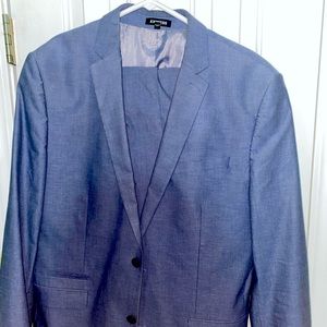 Express slim fit blue suit and suit pants. Gently worn, no stains, great cond